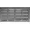 ABOUT VENT 400x200mm Griglia di Ventilazione in Acciaio Zincato con Zanzariera - Griglie di Aerazione in Metallo