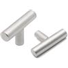 SYDARSYN 6 Pezzi Maniglie per Mobili da Cucina - Maniglie a T-Barra per Armadi, Mobili e Cucina in Acciaio Inox (Foro singolo)