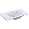 ARKITMOBEL Ermes B01 Lavabo, 81,5x46x18 H cm, Bianco, Polipropilene