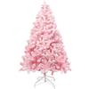 Uten Albero di Natale artificiale rosa, abete artificiale a forma di fiocco di neve da 180 cm, con 808 punte di rami e supporto pieghevole, per decorazioni natalizie da interno ed esterno