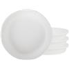 The HC Companies SLI06000A10T036LREFB - Sottovaso Rotondo Classico, in plastica, 15,2 cm, Confezione da 4, Colore: Bianco