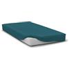 HOME LINGE PASSION Drap housse - HOME LINGE PASSION - HP72120 - Microfibre 82 g - 90 x 190 cm - Bonnet 30 cm - Bleu canard