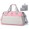 BAGZY Bagaglio a Mano 55x35x25 ITA Airways Klm Lufthansa Valigia 55x35x25 Air France Borsa da Viaggio 50L Borsoni da Viaggio Impermeabile Borsone da Weekend Sportiva Palestra Cabina Uomo Donna Rosa