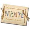 EQUIK PRODUCTS Regalo niente | Regalo scherzo, divertente | Regalo soldi, portasoldi, busta porta soldi in legno | Regalo festa papà, regalo compleanno originale | Il niente per chi ha già tutto (NIENTE)