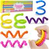 OSDUE Fidget Toys Sensory Sticks,6 Pack Morphing Stress Relief Toys,Colorato Relaxation Stick,Stress Relief Sensory Toy,Textured Calming Sensoriali Toy con Autismo, ADHD e Ansia