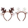 ZXTGBQ 2 Pezzi Cerchietto Capelli corna renna, Cervo Cerchietto Carnevale, Natale Carnevale Donna Cosplay, Natalizio Accessori, Copricapo Costume,per Carnevales Natale Festa