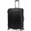 Kenneth Cole REACTION Renegade Luggage Expandable 8-Wheel Spinner Lightweight Hardside Suitcase, Black, 28-Inch Checked