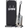 AXMAN Machine Gun K MGK Razor - Replica di chitarra in miniatura, regalo musicale, fatta a mano, ornamentale scala 1/4, include una scatola espositiva, targhetta per il nome e supporto per chitarra in