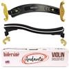 Hidersine ANDANTE Series Premium spalliera per violini di dimensioni 4/4 e 3/4, struttura in resina ABS resistente, imbottitura ergonomica completamente regolabile in schiuma e piedini in gomma