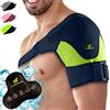 Feel Recovery Tutore Spalla Uomo e Donna con Borsa Ghiaccio Gel Caldo/Freddo - Supporto Cuffia dei Rotatori per Dolore, Lussazione, Tendinite - Fascia Compressione Neoprene Spalla per Braccio Destro e Sinistro