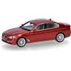 Herpa modellino BMW Serie 5 (G30) berlina, arancione valencia, miniatura in scala 1:87, pezzo da collezione, Made in Germany, modello in plastica