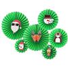 YUNZHISHIYE Set Di Decorazioni Per Ventagli Carta, Decorazione Natalizia Messicana, Adatto Per Feste, Matrimoni, Natale, Ringraziamento, Halloween (Natale Verde Scuro)