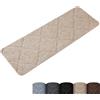Homwiz Tappetini per Scale Antiscivolo, 15 Tappetini Autoadesivi per Gradini Interni, Ritagliabile e Riutilizzabile - Protezione per Animali Domestici, Anziani e Bambini (Beige, 55 x 19 cm)