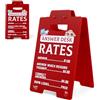 BOXOB Segnaletica per Tariffe di Answer Desk, 15,8x9,7cm Regali per Scrivania Ufficio Divertenti Acrilico Decorazione Divertente per Ufficio Cose Fantastiche per Colleghi (Stile Bradipo)