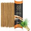 MUT22 12 Bastoncini di Incenso di Palo Santo Artigianali con Lemon Grass, di Origine Peruviana, Lunga Durata 90 Minuti