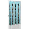Lirex Organizer per Borse da Porta, Confezione da 2 con 6 Ripiani, Salvaspazio per Porta o Armadio, Per Stoccaggio e Organizzazione Borse, Appendiaborsa, Blu Chiaro