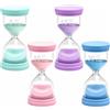 Luxoraiova Clessidra Set, Clessidre Bambini, 5/10/15/30 Minuti, Orologio Timer per Cucina, Casa, Ufficio, Classe e Giocattoli, Design Resistente e Educativo