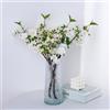 VaryFloral 4 Pezzi Rami Decorativi Finti per Decorazioni Fiori di Ciliegio Finti Bianco Rami Decorativi per Vaso Fiori Artificiali Natale Pianta Artificiale Autunno Decorazioni Casa Matrimonio Casa