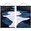 Lanpn B1 - Cornice magnetica per poster, 70 x 100 cm, 70 x 50 cm, cornice portafoto in legno naturale, per poster, cornice sospesa, 70 cm, colore: nero, 2 confezioni