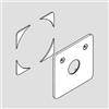 hansgrohe rosetta per miscelatore monocomando DuoTurn Q, 2 uscite, 94916000, DuoTurn Q cromo [Rubinetteria Bagno > Ricambi Rubinetteria Bagno]