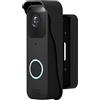 Fieybirt Blink Doorbell Mount, Adjustable Angle Mount Kit (Up to 110 Degrees Tilt) for Video Doorbell, Wide Viewing Range Left/Right Adjustable Corner Mount With Mounting Cover (Black)