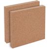 OLYCRAFT 2pz Bacheche Quadrate 15x15cm Bacheca in sughero non autoadesiva Spessore 2cm Piastrelle in sughero Bacheca in sugheri Fogli di sugheri per decorazioni murali Feste Fai da te Artigianato