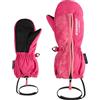 Ziener Langelo-Z - Muffolo da sci/sport invernali, impermeabile, con cerniera lunga, colore: rosa pop, 4