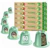 La Natura Lifestyle compatibile con le capsule di tè Nespresso | TÈ ALLA MENTA AL PEPE BIO | Capsule di tè 100% compostabili industrialmente² | Rispettose dell'ambiente | 60 capsule