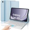 IVEOPPE Tastiera per Samsung Galaxy Tab A9 Plus 11 con Touchpad, Cover Tastiera Trackpad Italiano Bluetooth Rimovibile per Samsung Galaxy Tab A9+ 11 Pollici 2023, Blu