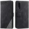 SONWO Cover per Galaxy A30S, Flip Caso in PU Pelle Case Cover Portafoglio Custodia per Samsung Galaxy A30S, [Kickstand] [Slot per Schede], Nero