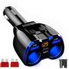 KIMISS Caricabatterie USB per auto 12V, presa doppia per presa accendisigari per caricabatterie per accendisigari