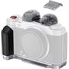 SMALLRIG Impugnatura L per fuji X-M5 Silicone Argento-4875 | Parabrezza incluso