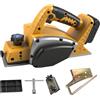 JOJOCY Pianatrice elettrica senza fili per legno compatibile con la batteria Dewalt 20V, 15000RPM Pianatrice elettrica senza spazzole per la lavorazione del legno (Yellow)