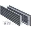 ABOUT VENT 450x92mm Griglia di Ventilazione per Porta - Griglia di Aerazione Bilaterale - Griglia Aerazione Rettangolare per Porte Interne - Grigla di Ventilazione in Plastica Grigia