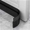 AOTUAO Paraspifferi Sottoporta, Paraspifferi Porta Blindata 400 X 5cm, Risparmiare Energia Paraspifferi Porta Ingresso, Paraspifferi Sottoporta Blindata Autoadesiva, Riduce il Rumore,anti-Freddo-Nero