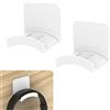 Cozycase Universale Supporto Casco Adhesif Gancio Casco per Desktop, TPU Supporto per Casco Appendere Caschi per la maggior parte dei Caschi e Controller, (2 pezzi,Bianco)