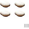 SYDARSYN 4 pezzi Maniglie per Porte in Ceramica Vintage Maniglie per Mobili Cucina Cassetto Armadietti Porte de Placard Tirare Maniglie Guardaroba Maniglie 16mm