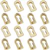 BENECREAT 16 pz Copri Serratura Antico Mentale, Piastra di Inserimento Della Bocchetta per Serratura per Mobile, Porta, Cassettone, Cassetti, Ferramenta per Mobili Da Scrivania, Oro