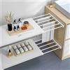 Homieco Regolabile Divisore cassetto separatore cassetto Armadio per Armadio scaffale Organizzatore Stoccaggio per Biancheria Intima Calze