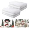 CPKONUUIP 2 coperte da neve, decorazione natalizia, neve artificiale, 80 cm x 300 cm, coperta da neve, ovatta, decorazione natalizia per albero di Natale, paesaggio invernale, decorazione per feste