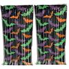 CYBERNOVA Decorazioni di Pipistrelli di Halloween, 2pcs Pipistrelli Frangia Tenda Sfondo, Frange Tende Tende Sfondo per la Festa di Halloween, Appeso Spooky Decor Pack (colorato3)