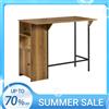 SoBuy FWT98-PF tavolo da bar con piano di lavoro allungabile, tavolo alto, tavolo da bistrot, tavolo da bar in stile industriale