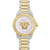 Versace Medusa Deco Collection Orologio da donna di lusso con cinturino bicolore con custodia per pistola e quadrante viola