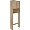 HOME DECO FACTORY Mobile WC Bali Natural Crush Bagno Marrone | Legno, mobile WC Bali, collezione Natural Crush, bagno, colonna contenitore, 60x166x20 cm, marrone