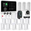 TUGARD Sistemi di Allarme Domestici con Telecamera, Sistema di Sicurezza Domestico 4G/Wi-Fi con SMS, Rilevatore di Movimento, Sirena di Allarme da 120dB, Telecomando, Compatibile con Alexa e Google(23 Pezzi)