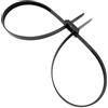 Boltza® Polsini doppi in nylon resistente, 13 mm x 900 mm, fascette per cavi a doppio anello, resistenti ai raggi UV e al calore, resistenza 180 kg, chiusure per cavi di grado industriale (10)