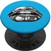 djraw labbra argento 25 PopSockets PopGrip Adesivo