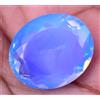 Naturale Blu Fiordaliso Opale Australiano 22.20 CT Ovale Certificato Loose Gemma