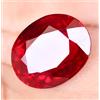 32.90 CT Naturale Sangue Rosso Mozambico Rubino Ovale Certificato Loose Gemma