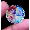 Naturale Arcobaleno Colore Mystic Quarzo 50.20 KT Rotondo Perfetto Certificato